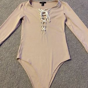 Forever 21 Lace Up Bodysuit